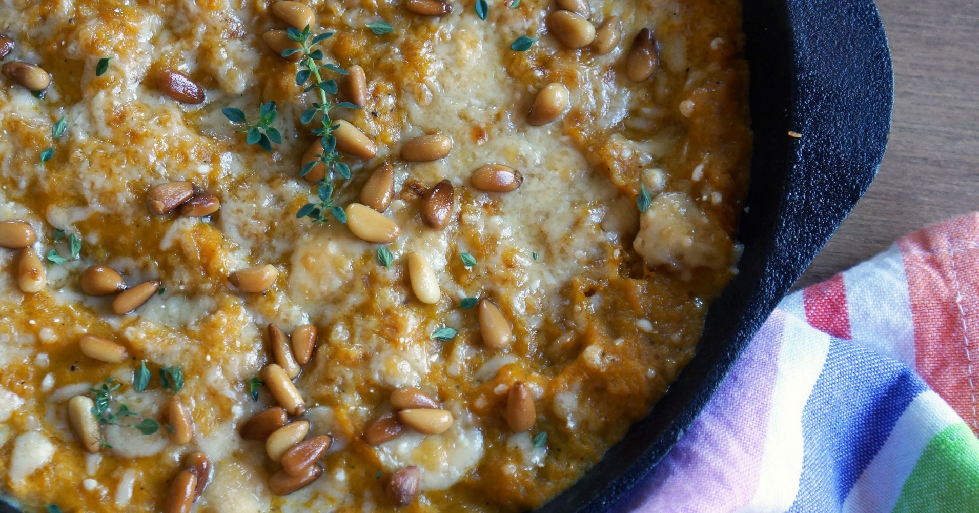 Pumpkin, Parmesan and Pine Nut Gratin Recipe | myfoodbook